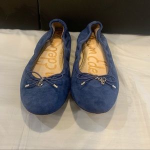 Blue Sam Edelman Suede Ballet Flats Womens size 6